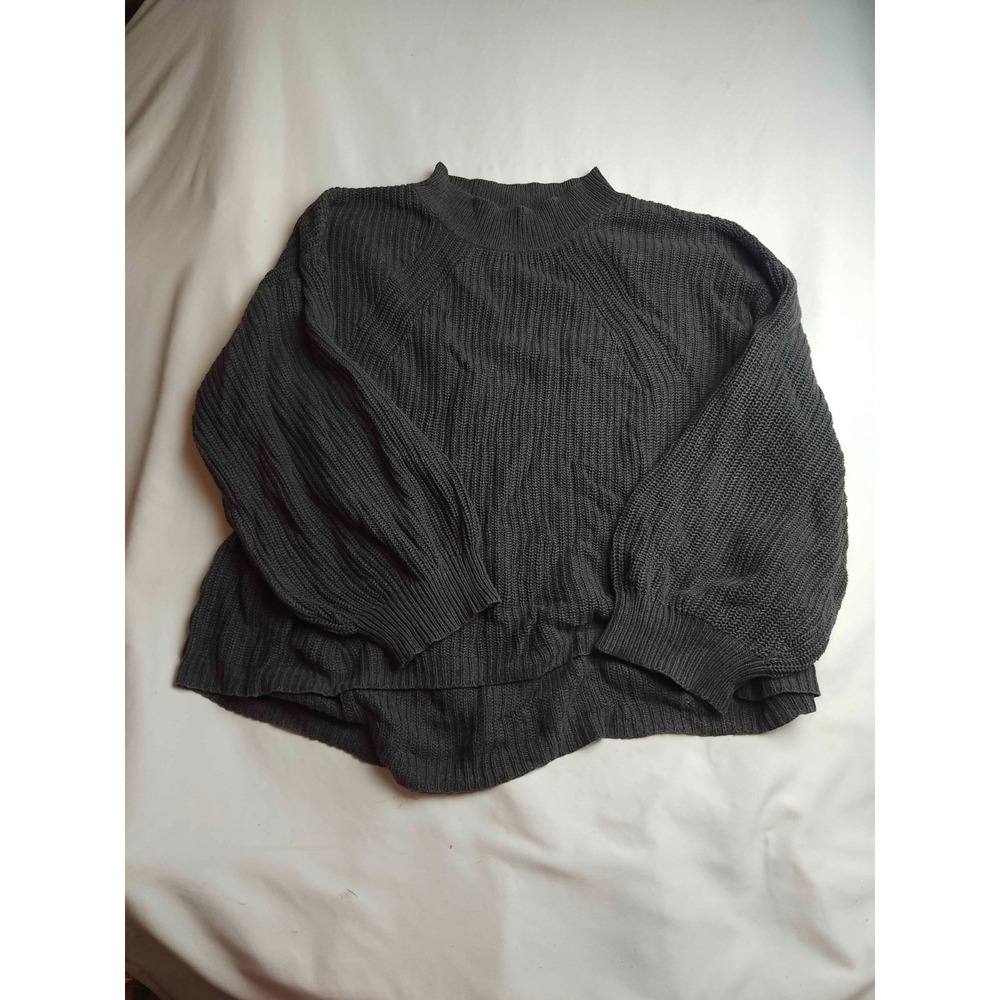 Old Navy Sweater Womens Size XL Black Knit Mock Neck Long Sleeve Pullover
